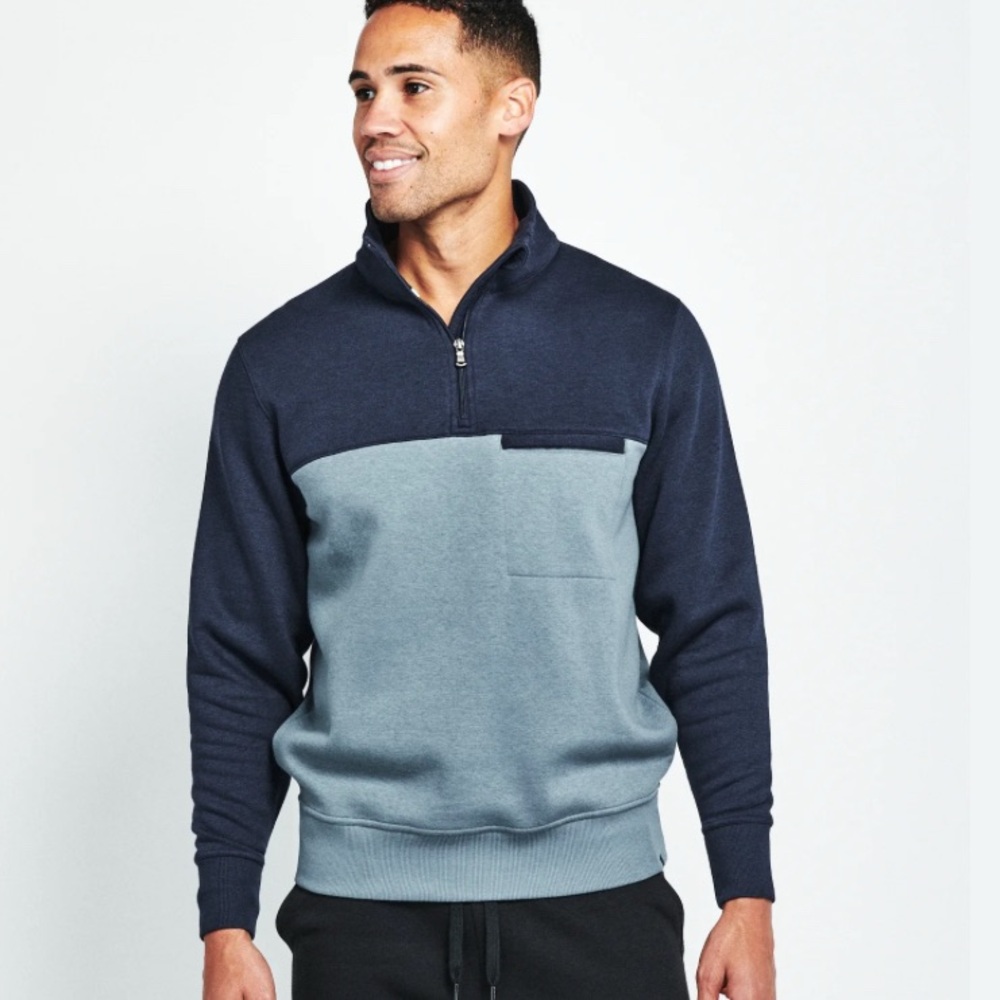 Tasc Navy And Gray Performance Pullover - image 1